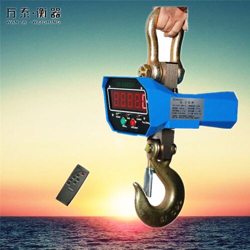万泰电子吊秤1t吊秤2t吊钩秤3t无线吊磅5T工业钩称10吨吊称行车秤