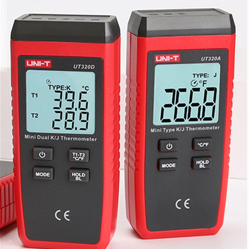 优利德UT320A UT320D测温仪K型热电偶测温表温度显示器电子温度计