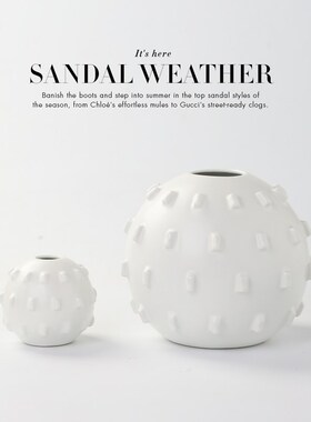 样板房简约时尚直筒花插t白色花瓶客厅家居装饰圆形花瓶商用装