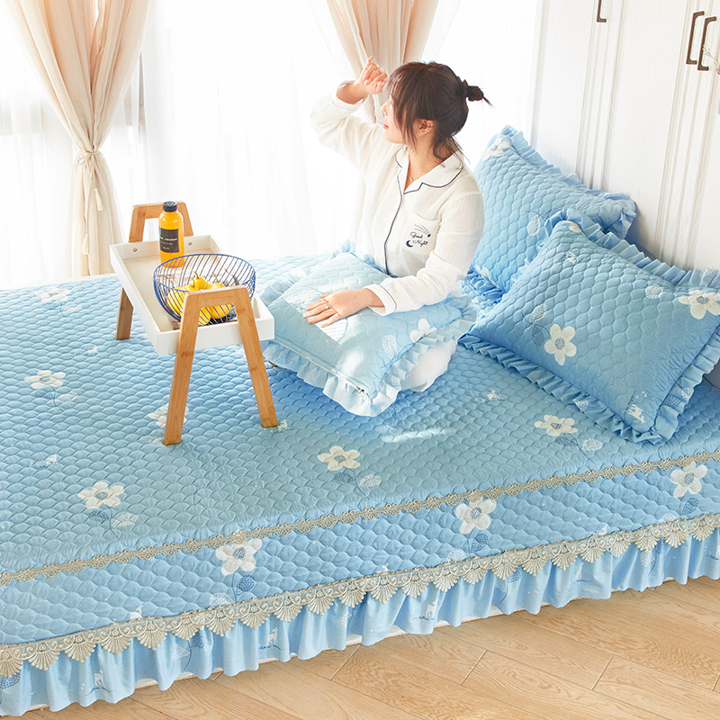榻榻米床单 大炕单床盖四季防滑定制定G做地炕套罩裙加厚3米北欧