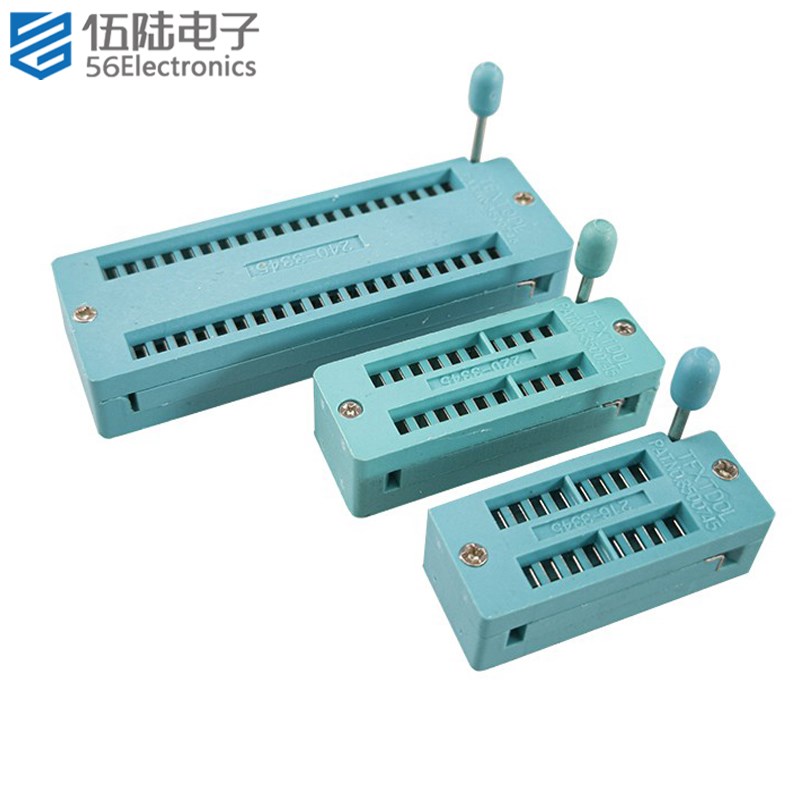 锁紧IC座IC紧锁活动座活座测试座电子单片机座16/20/40P IC测试座