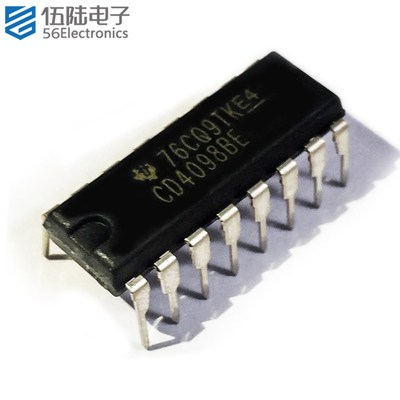 直插 CD4098BE 集成电路 DIP16 CMOS双单稳态触发器