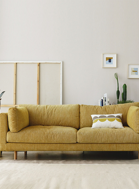 minimore澄澄沙发北欧复古日式轻奢简约布艺客厅三人位小户型