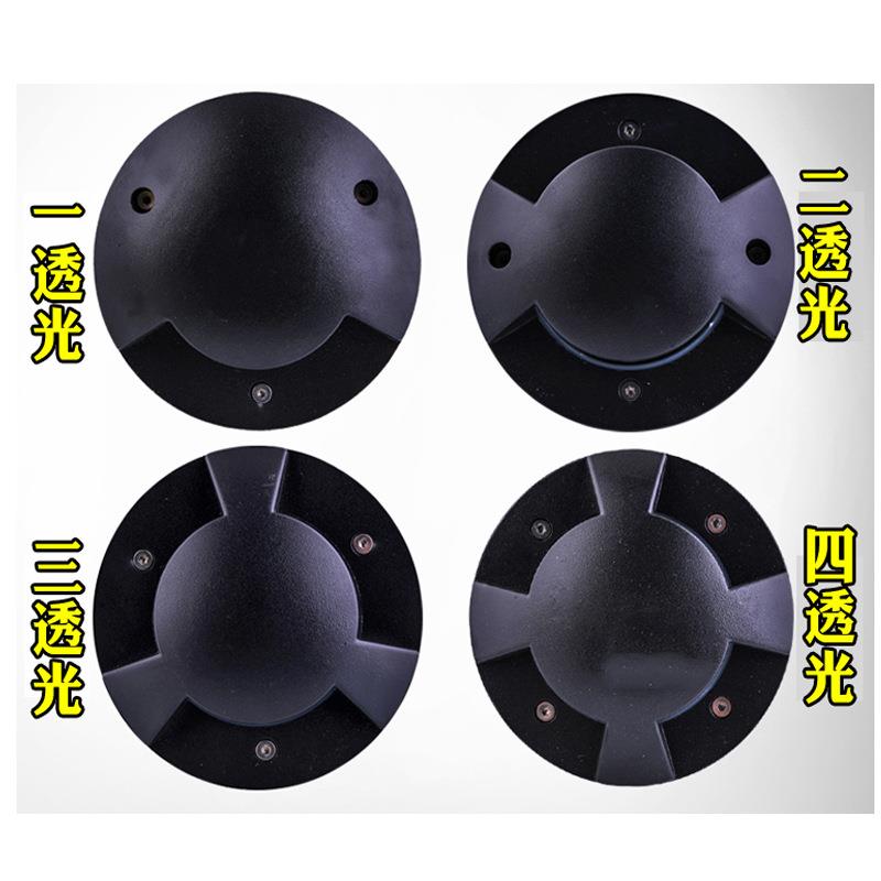 LED地埋灯3W5W7W9W一二三四透光庭院灯草坪灯花园灯草地灯墙角灯