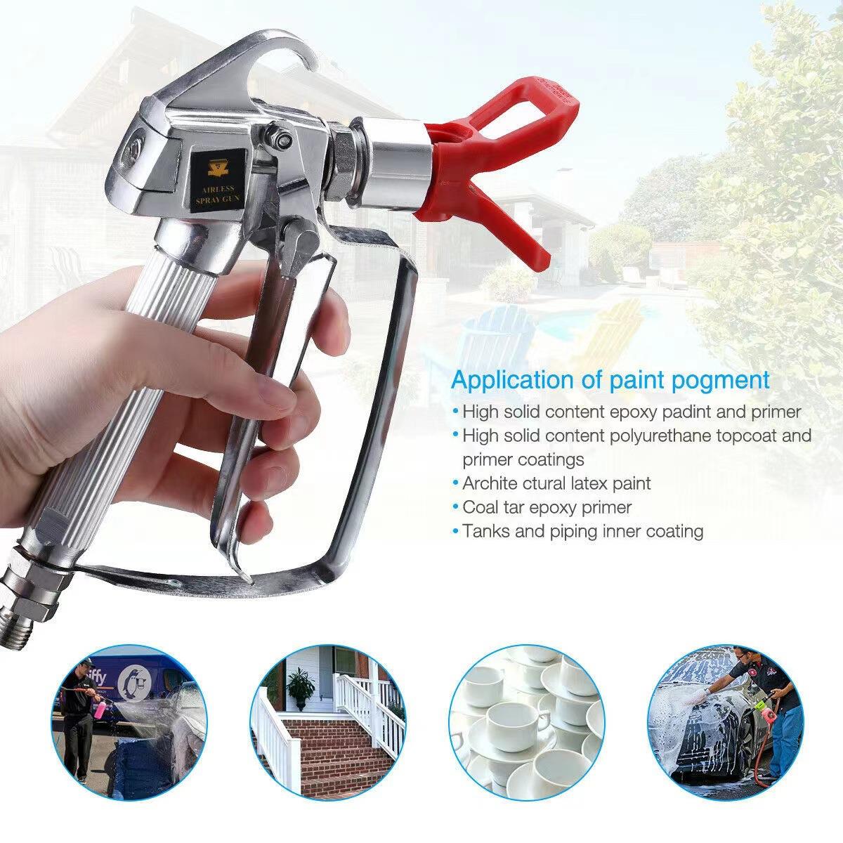 无气喷涂机喷枪配件大全枪头过滤网腻子乳胶漆喷枪鸭嘴座喷嘴通用