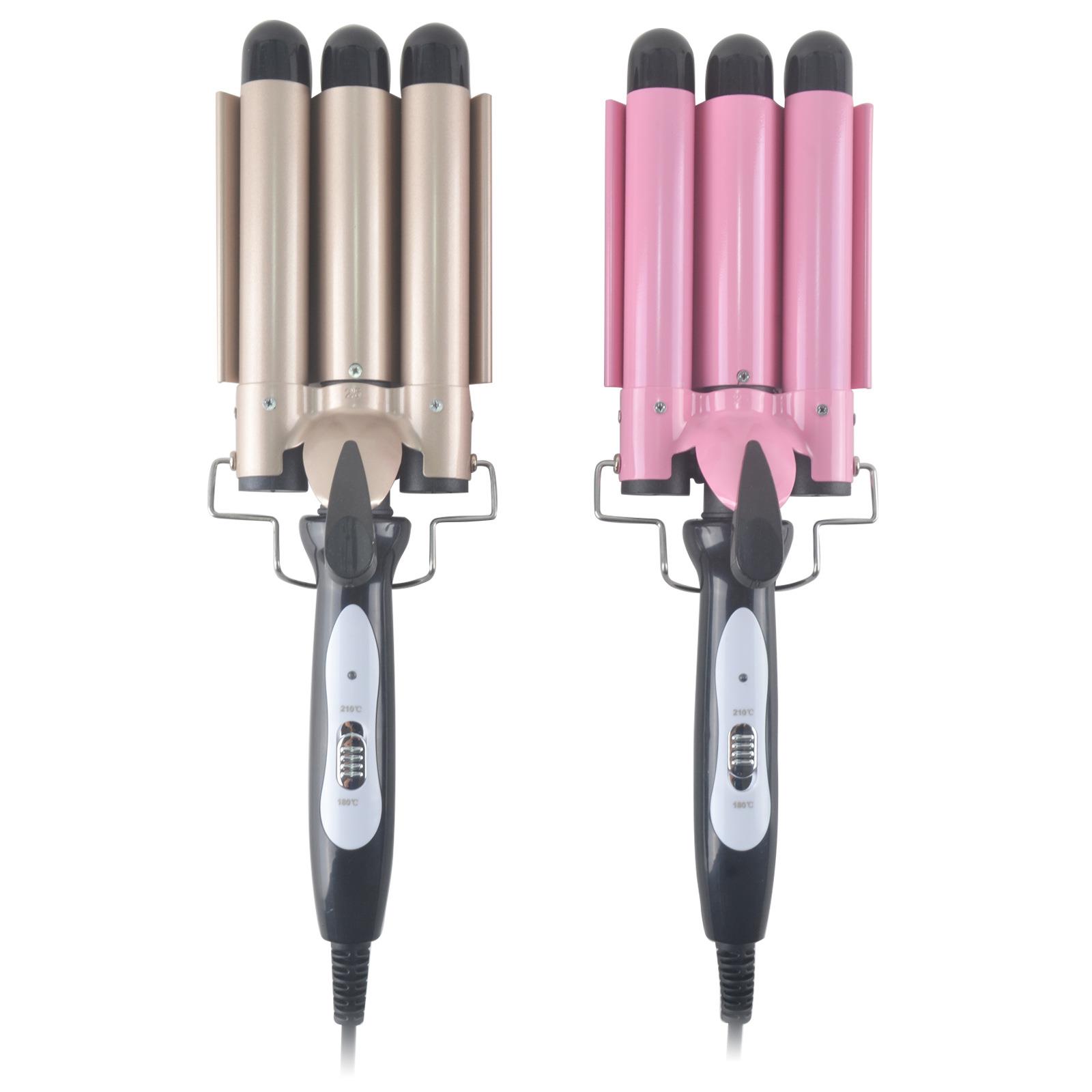 三管卷发棒三棒卷发器水波纹美发棒蛋蛋卷电夹板爆款烫发器