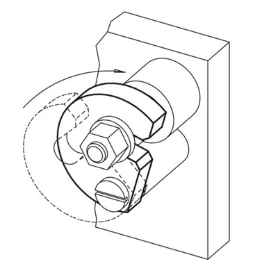 EH 22280夹具C华司DIN6371埋头螺丝旋转轴扣件轴扣件旋转定位扣件