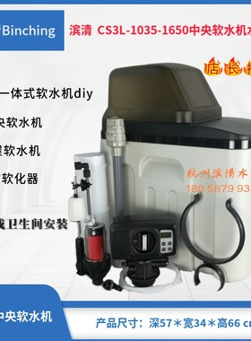 滨清diy 1吨中央软水机 CS3L-1017-BNT1650软水器自来水软化机