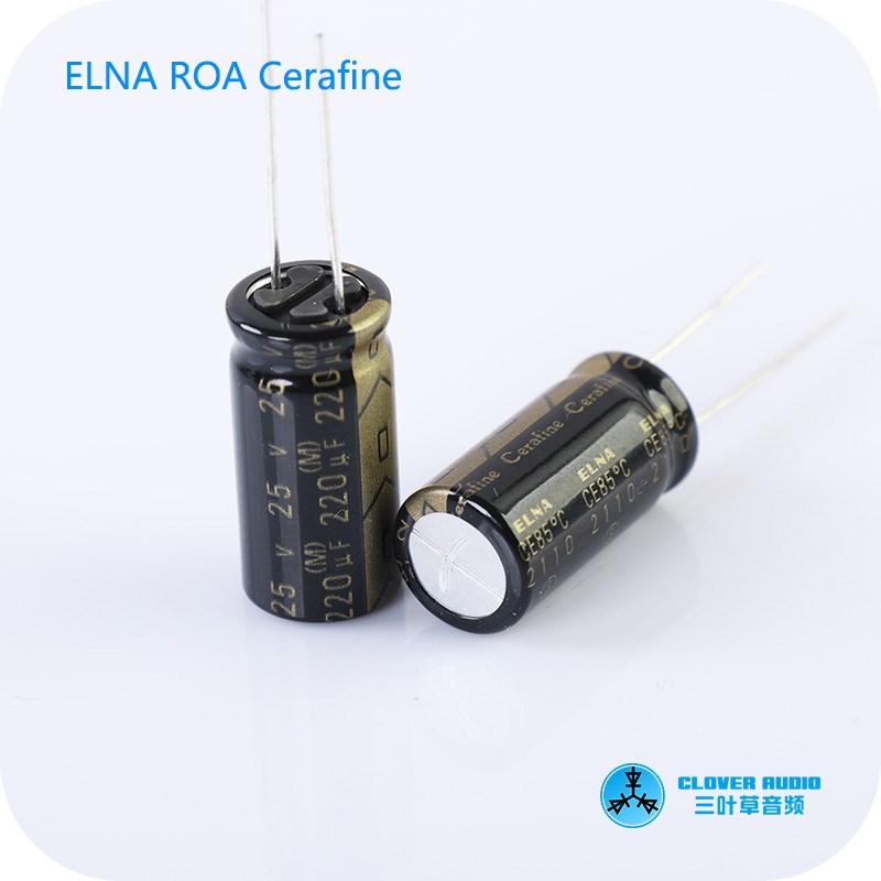 日本原装伊娜 ELNA ROA Cerafine 25v220uF 发烧音频电解电容