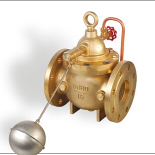 正品埃美柯381黄铜水力控制阀法兰遥控浮球阀DN100(4寸)专卖店