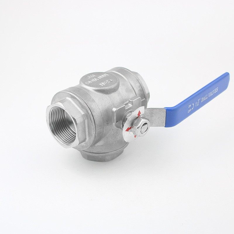 Q15F-16/25R三通316不锈钢T型丝扣球阀DN15-80工业设备控制分流阀