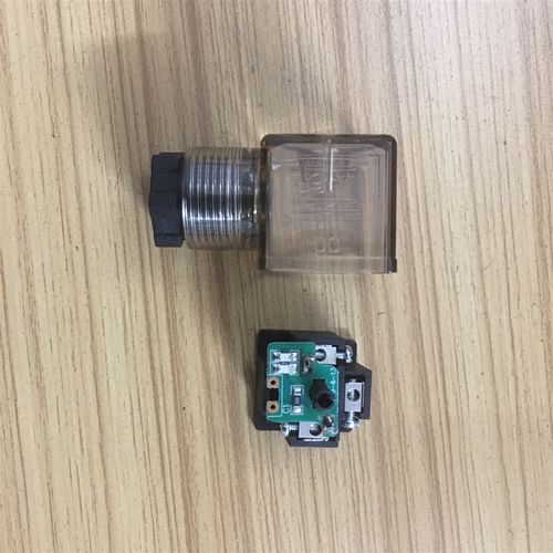 DC电磁阀插头QY接线盒ZT油压电磁阀灯插DIN43650A带线路板AC 端子