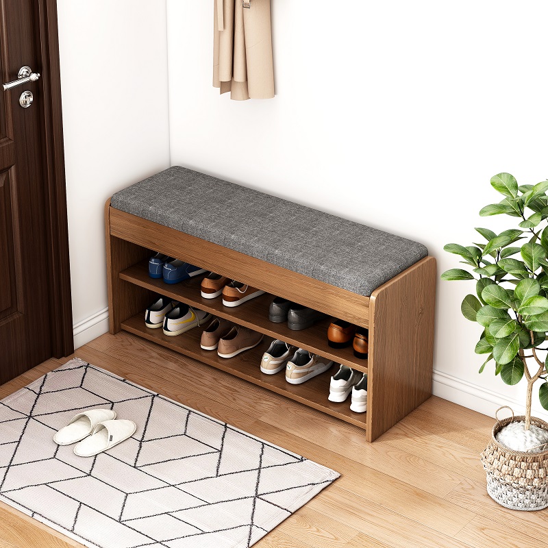 换鞋凳家用门口鞋柜坐凳一体简易鞋架子进门软包坐垫可坐式穿鞋凳