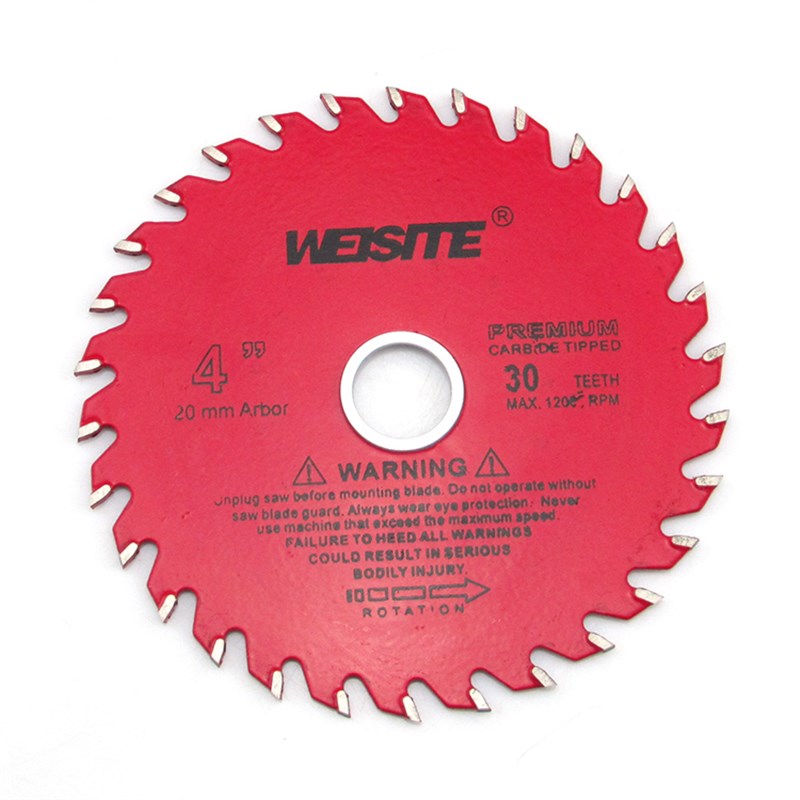 WEISITE 4寸 6寸合金木工圆锯片 铝合金材切割片 合金齿木材锯盘