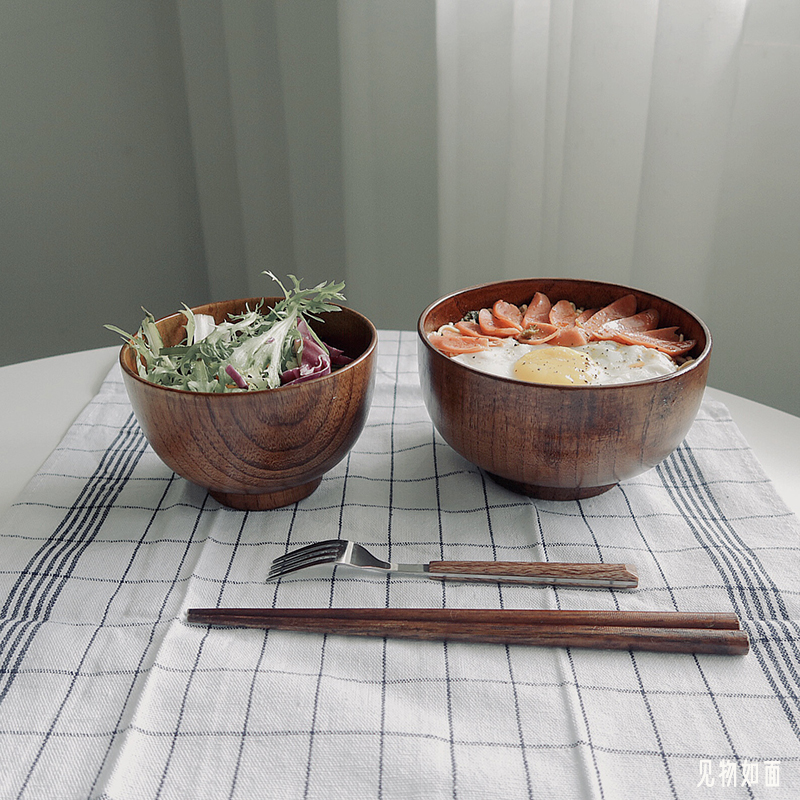 见物如面日式红蓝格子棉麻餐垫隔热垫碗垫家用布西餐布餐巾背景布