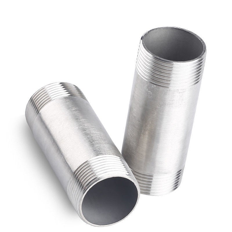 不锈钢无缝圆外丝镀锌管双外丝加长水管延长外丝接头4分1.5寸2寸