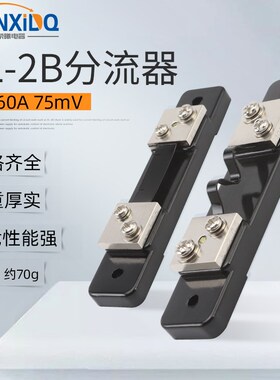 外附直流电流表专用FL-2B级分流器0.5级10A20A30A40A50A 75mV锰铜