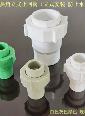 包邮PPR立式止回阀4分6分1寸 PPR冷水管管件配件热熔活接止逆阀75