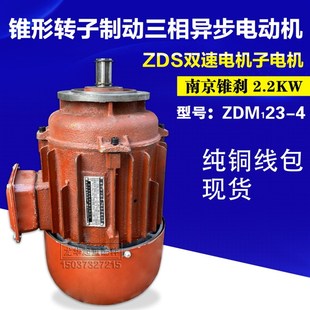 南京ZDM0.4 2.2KW锥刹电机双速电动葫芦ZDS子母电机小电机 0.8