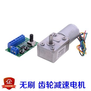 4632 2838微型直流无刷电机12V蜗轮蜗杆减速自锁大扭矩正反转调速