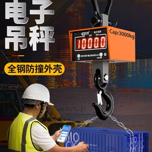 德国苏测电子吊称高精度吊秤3吨5t2吊磅行车吊钩秤挂钩吊钩电子秤
