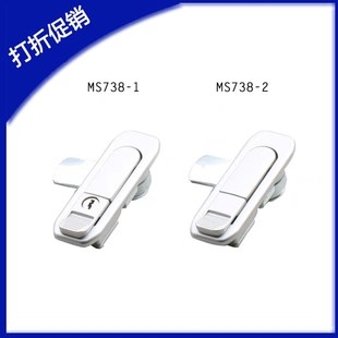 铁皮箱锁 2A门锁 锌合金开关柜锁 柜锁转舌锁 平面锁 MS738