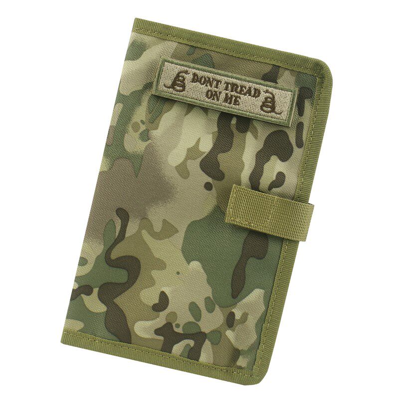 新款迷彩户外战术防水记事本封面保护套日记本书套Log Book Cover