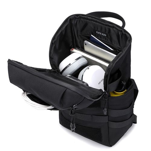 新款战术男士斜挎包molle多功能户外防泼水潮牌胸包男休闲竖桶包