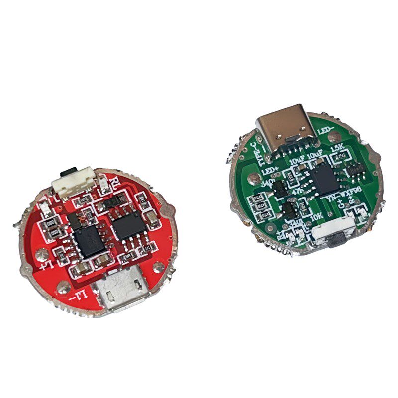 侧按强光手电筒驱动板开关线路板USB安卓接口电路板diy配件10w瓦