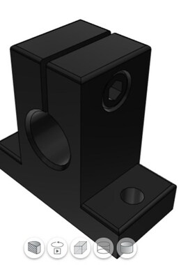 加厚型光轴导向支座加厚光轴支座加厚光轴支撑座SHAN20 SHATN25