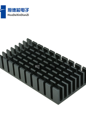 散热片 50x25x10MM(黑色开槽)优质散热片
