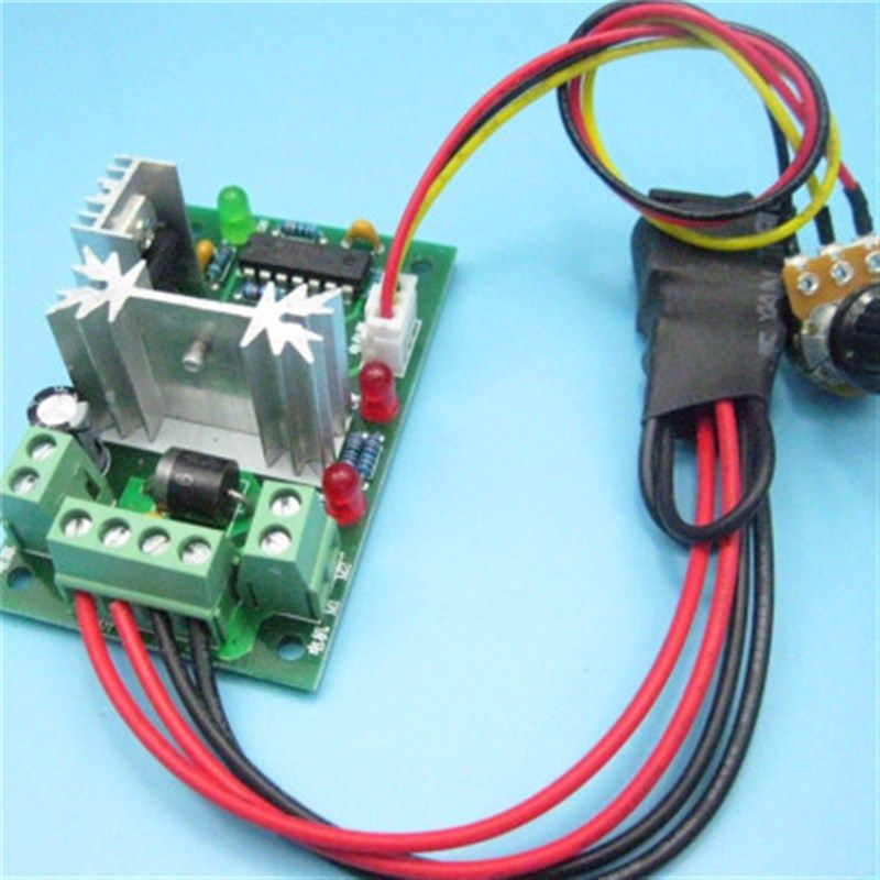 CCM2直流电机调速器 10V12V24V30V 正反转开关 PWM直流控制器120W