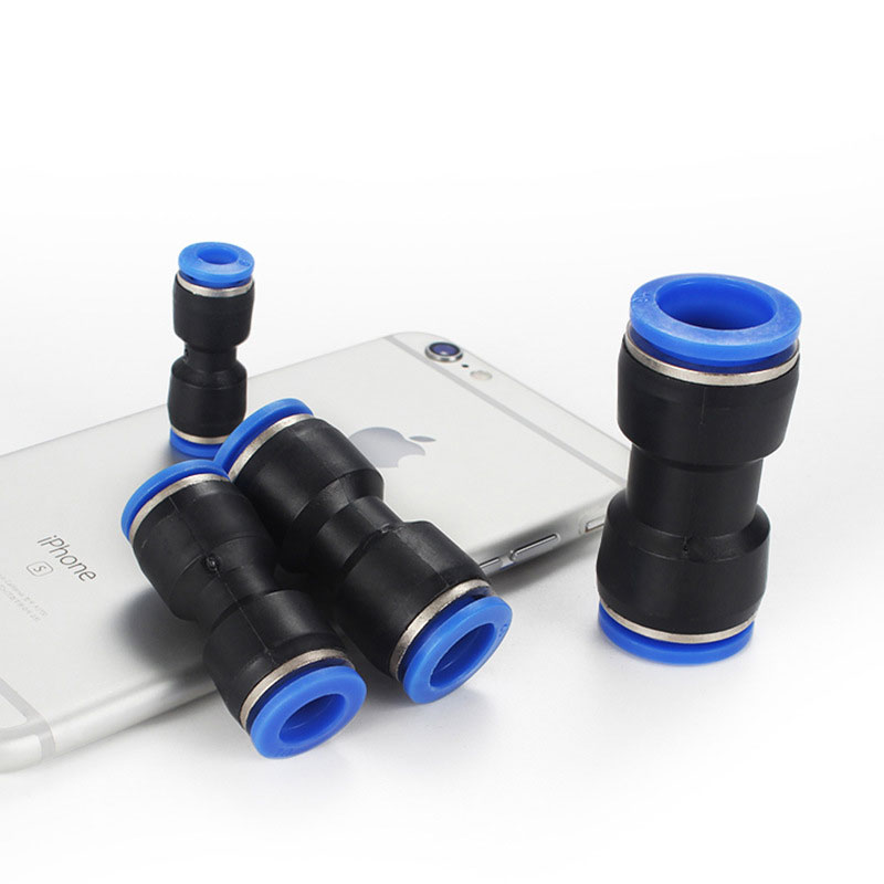 PU塑料直通接头气管快速接头快插气动元件-4-6-8-10-12-14-16