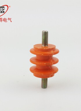 25*25 M6杆/带螺杆绝缘子/绝缘柱/黄色绝缘座/低压绝缘子