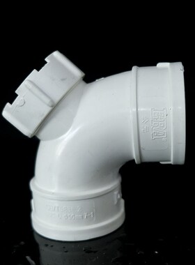 公元PVC排水管配件 PVC弯头 PVC90度弯头带检口 50/75/110/160