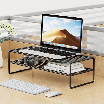 台式电脑增高架显示器抬高架底座支架双层客厅办公桌面收纳置物架