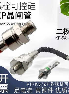 螺栓式晶闸管可控硅KP-20A/30A/100A整流管二极管ZP-10A/50A/200A
