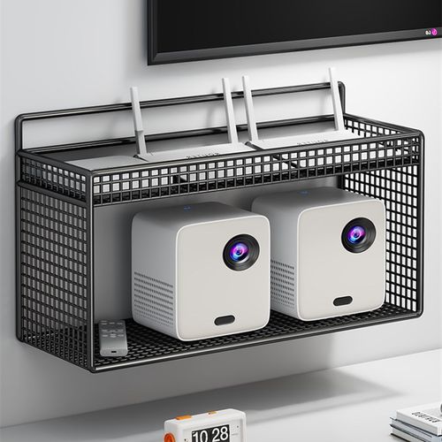 路由器放置架固定插头插座阻挡墙Wifi存储盒免打孔壁挂式机顶盒