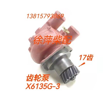 X6135ZLD-20-000淡水泵无锡柴油机专用齿轮泵X6135G-3大流量水泵