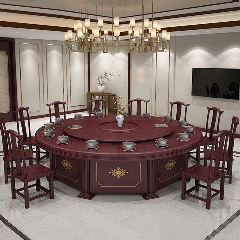 简约电动餐桌2200*750含14把餐厅椅 【定制款下单咨询在线客服】