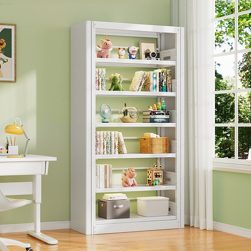 家用图书馆钢制书架落地置物架儿童书柜绘本架一体靠墙书柜储物架,农用物资,苗木固定器/支撑器,淘宝优惠券,粉丝福利购,淘宝优惠卷