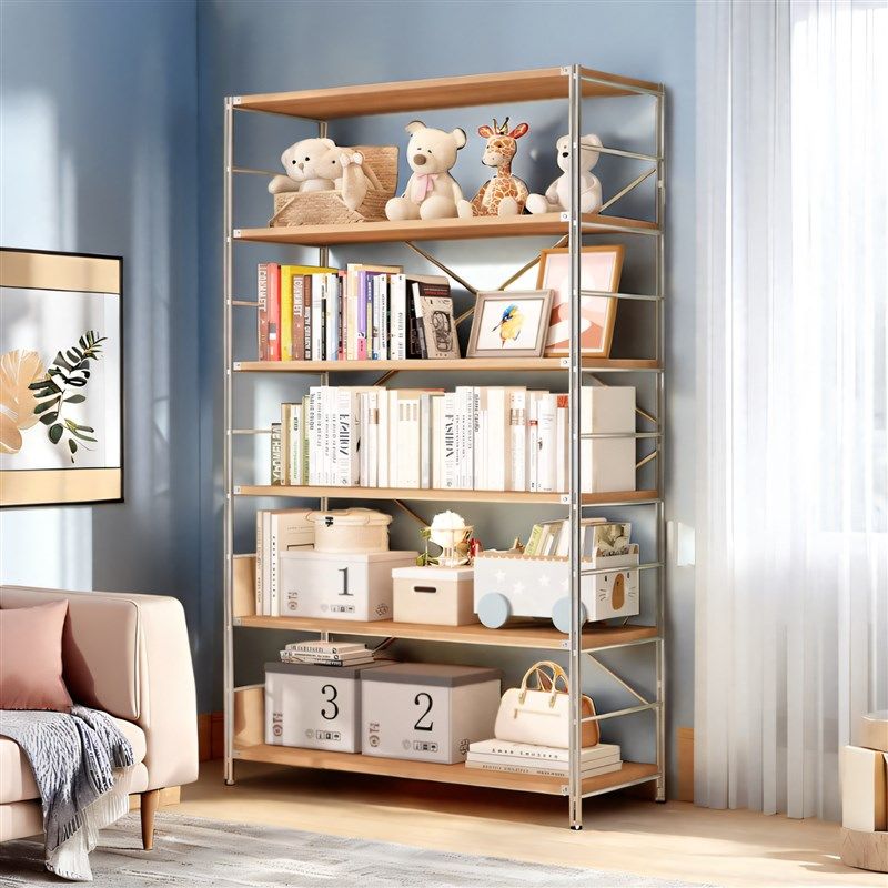 书架落地多层储物架简约客厅钢木日式儿童置物架收纳书架铁艺架子,农用物资,苗木固定器/支撑器,淘宝优惠券,粉丝福利购,淘宝优惠卷