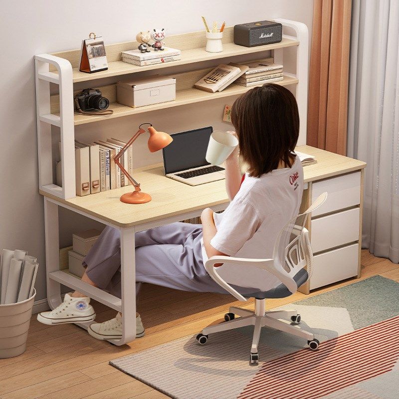 苏美特书桌书架一体桌学生学习桌带抽屉书柜组合卧室办公电脑桌,农用物资,苗木固定器/支撑器,淘宝优惠券,粉丝福利购,淘宝优惠卷