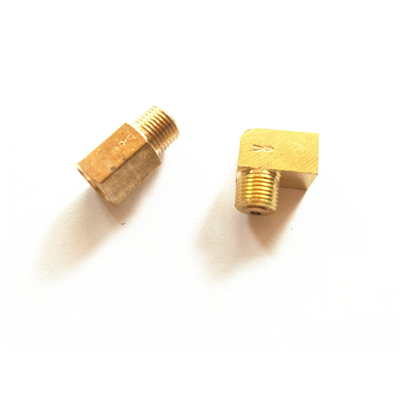 PD直通单向接头PL弯油管接头止回阀油路单向阀润滑阻尼铜接头延长