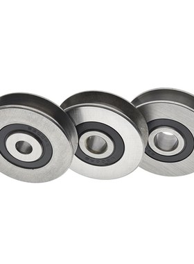 非标槽轮轴承静音轴承钢走导轨滑轮槽轮U槽轮精密机械滑轮【ZCA】