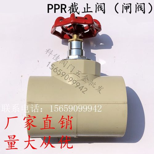 PPR截止阀 加厚热熔管PPR闸阀 PPR阀门 PPR水管升降截止阀开关20