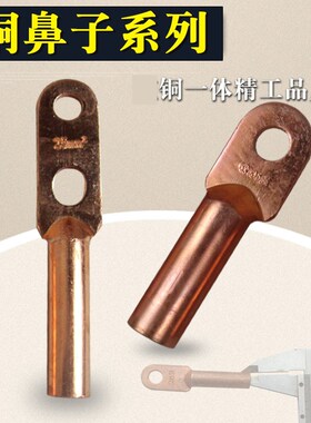 接线端子铜鼻子线鼻子铜接线铜鼻子10方DT铜鼻子25-300方铜线鼻子