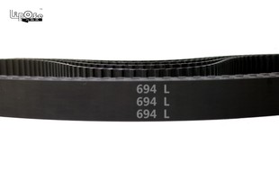 橡胶 节距=9.525 同步带 梯形齿 传动带 694L 同步皮带 185齿