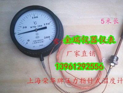 WTZ-280 WTQ蒸汽压力式温度计 锅炉 工业用温度计上海荣华温度表