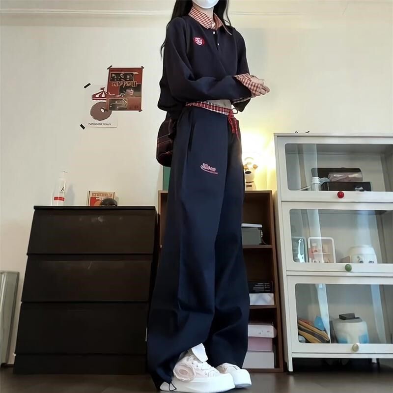 时尚炸街运动套装女春秋宽松显瘦韩版学生卫衣纯棉休闲两件套跑步